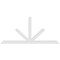 Ekena Millwork Saratoga Architectural Grade PVC Gable Bracket, 84"W x 38 1/2"H x 2"D x 4"F, 11/12 Pitch GBP084X39X0204SAR00 - alternate 5